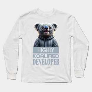 Just a Highly Koalified Developer Koala 2 Long Sleeve T-Shirt